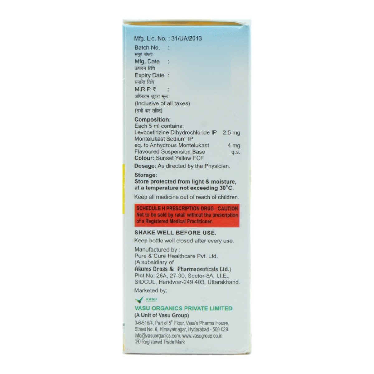 Lezmo 2.5/4 Paed Oral Suspension 60 ml, Pack of 1 Oral Suspension Lezmo 2.5/4 Paed Oral Suspension 60 ml, Pack of 1 Oral Suspension