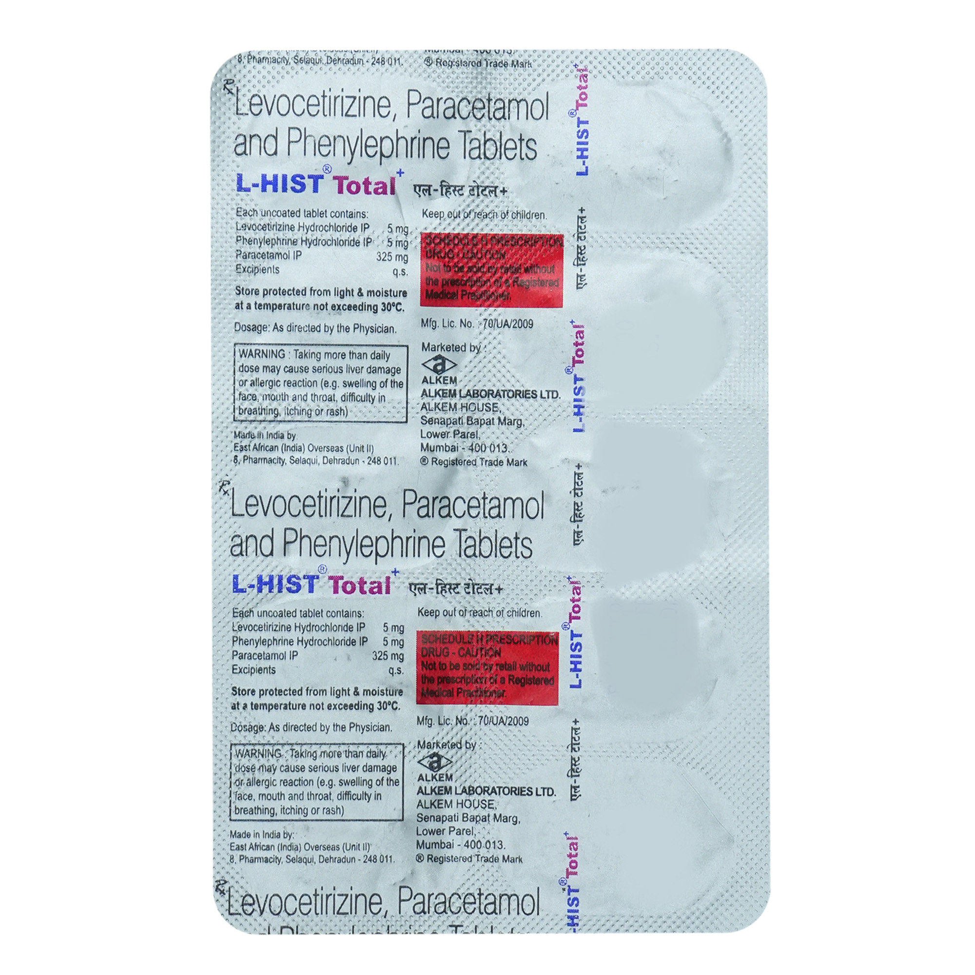 L-Hist Total Tablet 10's, Pack of 10 L-Hist Total Tablet 10's, Pack of 10