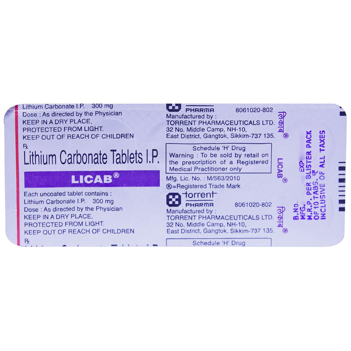 Licab Tablet 10's, Pack of 10 TABLETS Licab Tablet 10's, Pack of 10 TABLETS