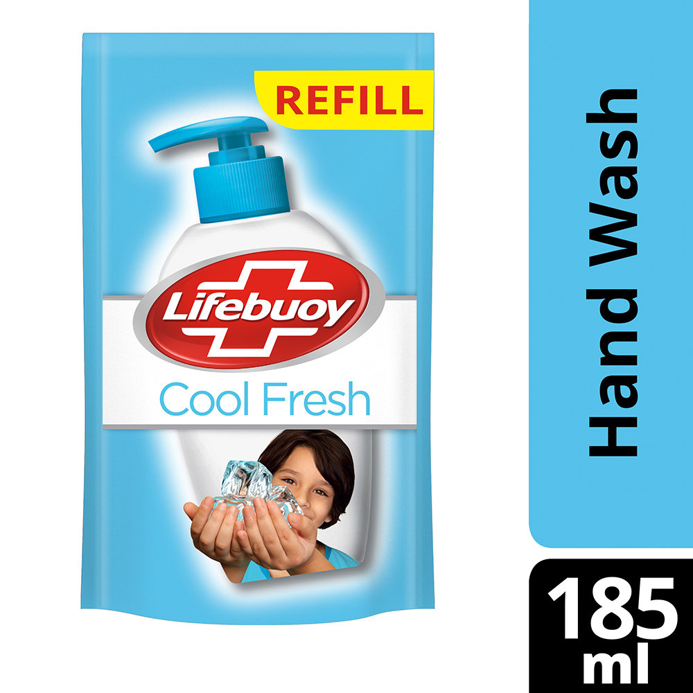 Lifebuoy Cool Fresh Germ Protection Handwash, 555 ml (3 x 185 ml) Refill Pack, Pack of 1 Lifebuoy Cool Fresh Germ Protection Handwash, 555 ml (3 x 185 ml) Refill Pack, Pack of 1