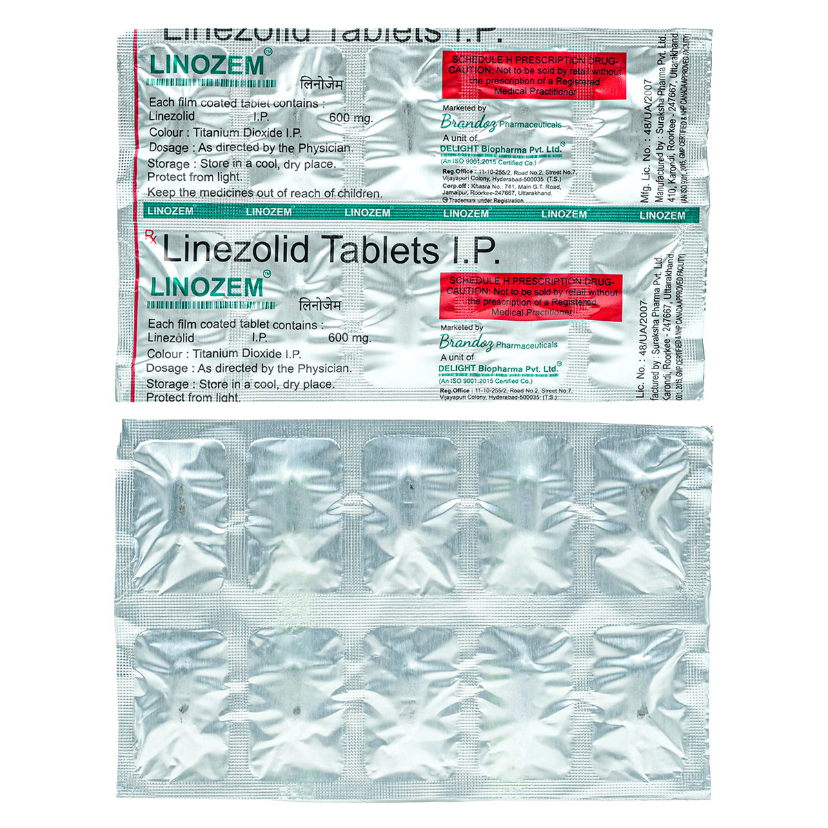 Linozem 600 mg Tablet 10's, Pack of 10 TabletS Linozem 600 mg Tablet 10's, Pack of 10 TabletS
