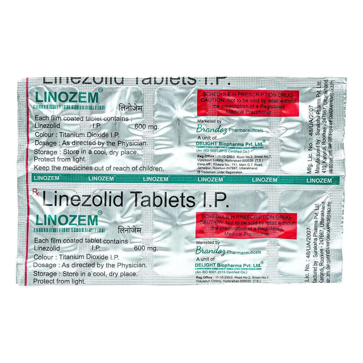 Linozem 600 mg Tablet 10's, Pack of 10 TabletS Linozem 600 mg Tablet 10's, Pack of 10 TabletS