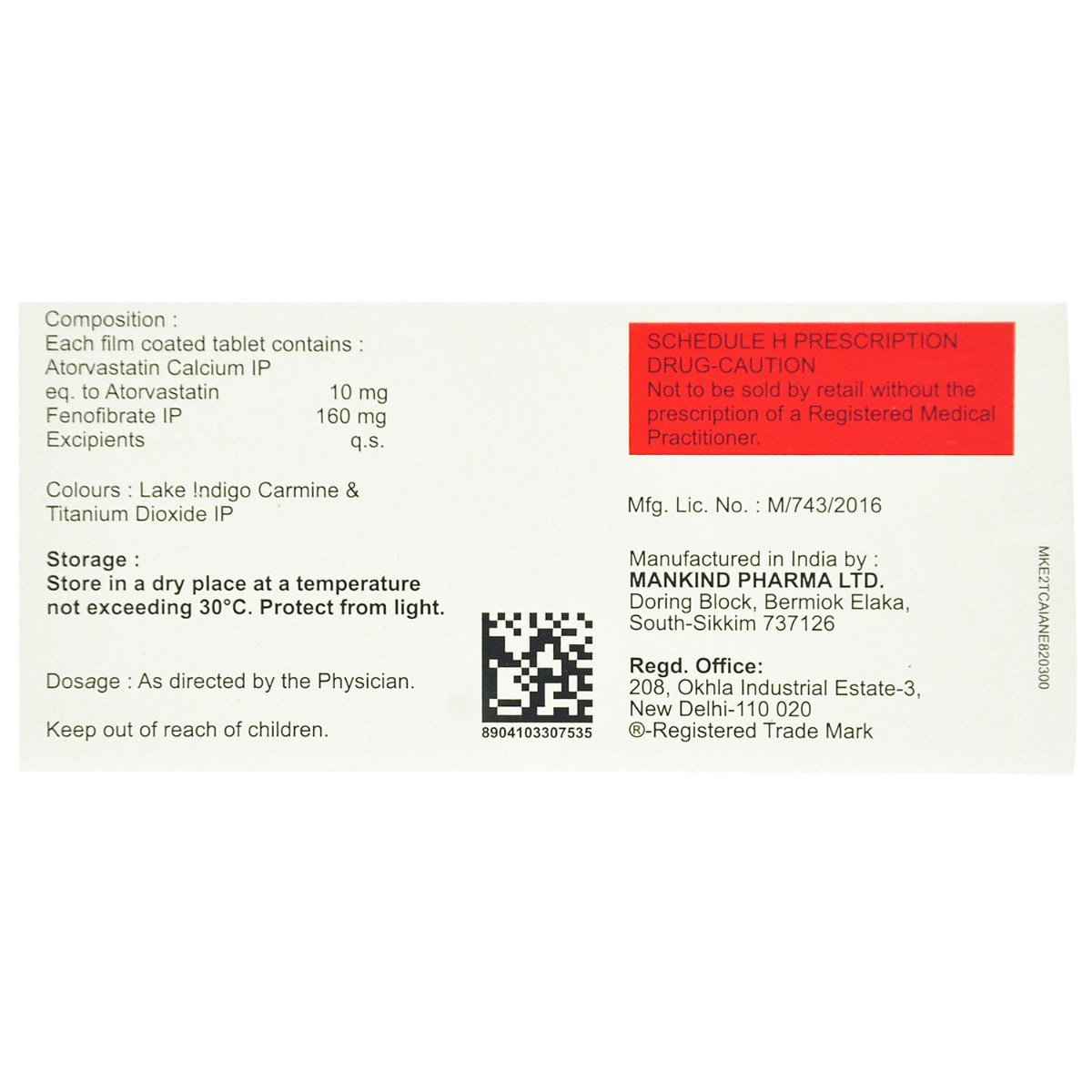 Lipikind-F Tablet 10's, Pack of 10 TABLETS Lipikind-F Tablet 10's, Pack of 10 TABLETS