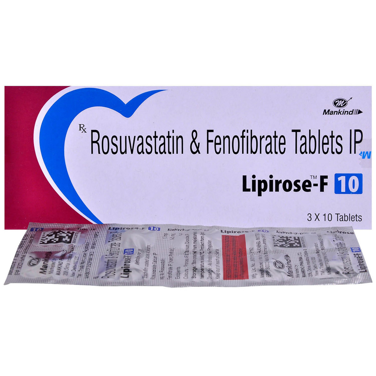 Lipirose-F 10 Tablet 10's, Pack of 10 Lipirose-F 10 Tablet 10's, Pack of 10