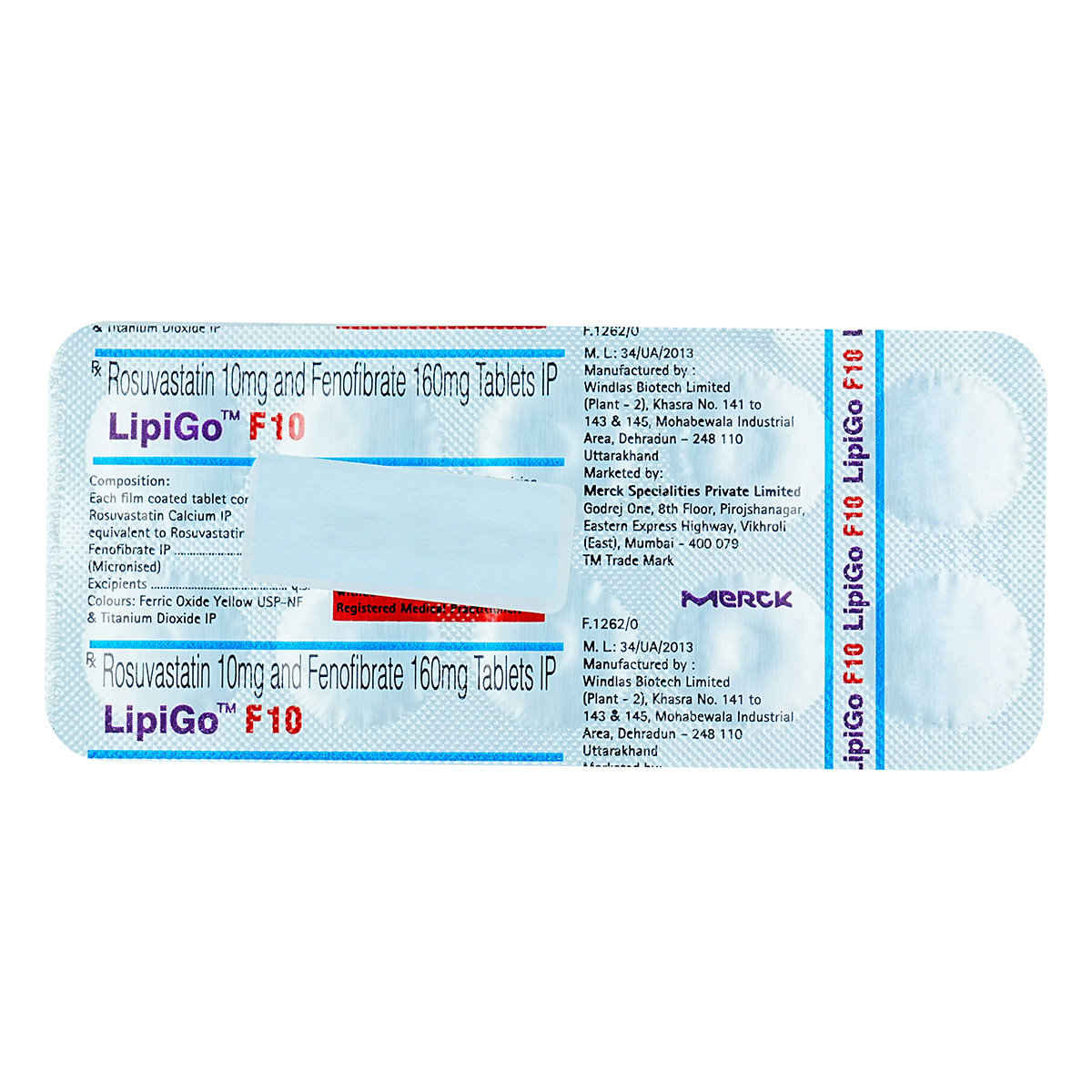 Lipigo F 10 Tablet 10's, Pack of 10 Lipigo F 10 Tablet 10's, Pack of 10
