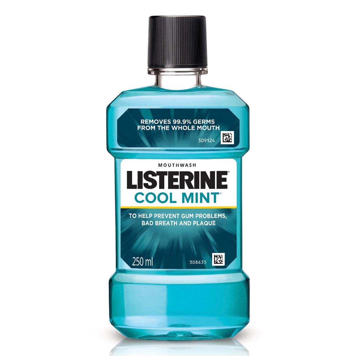 Listerine Cool Mint Mouthwash, 250 ml, Pack of 1 Listerine Cool Mint Mouthwash, 250 ml, Pack of 1