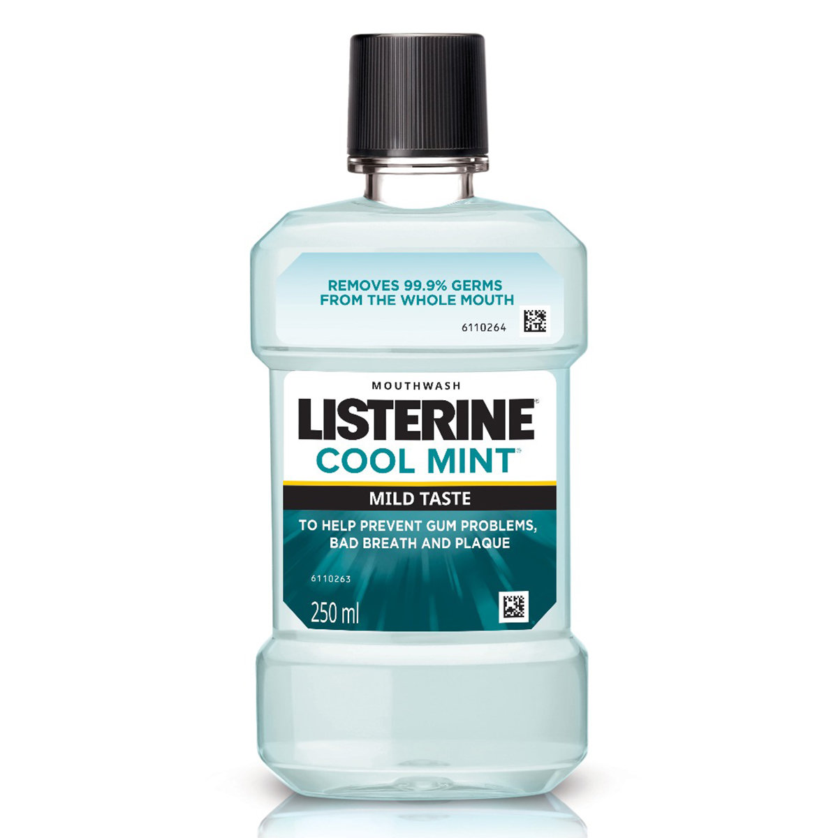 Listerine Cool Mint Mild Taste Mouthwash, 250 ml, Pack of 1 Listerine Cool Mint Mild Taste Mouthwash, 250 ml, Pack of 1