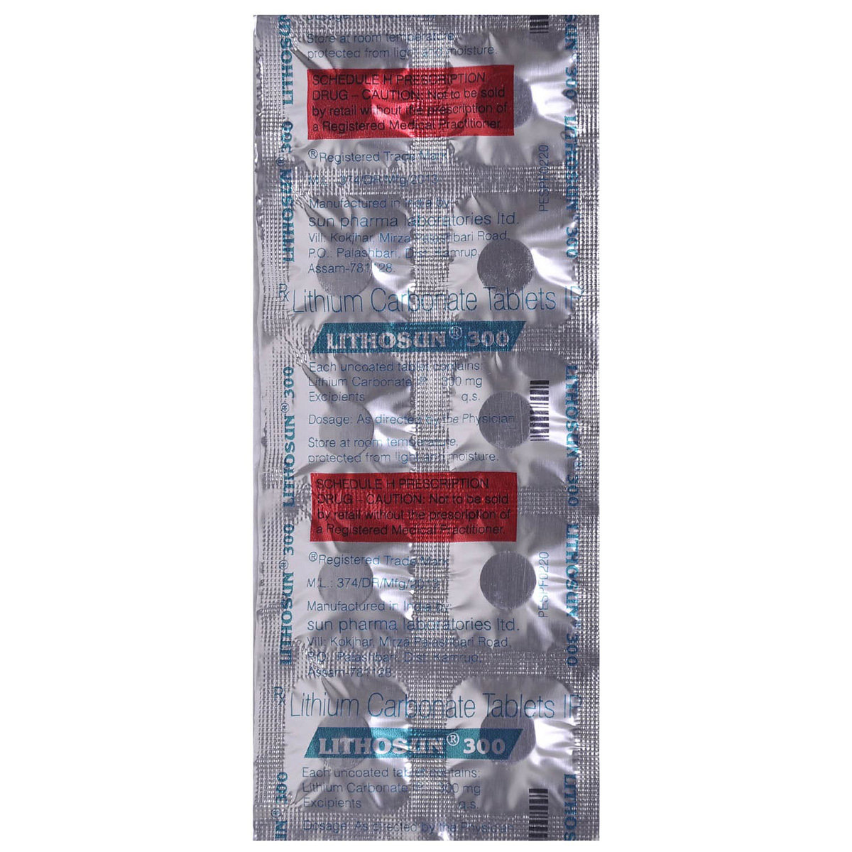 Lithosun 300 Tablet 10's, Pack of 10 TABLETS Lithosun 300 Tablet 10's, Pack of 10 TABLETS