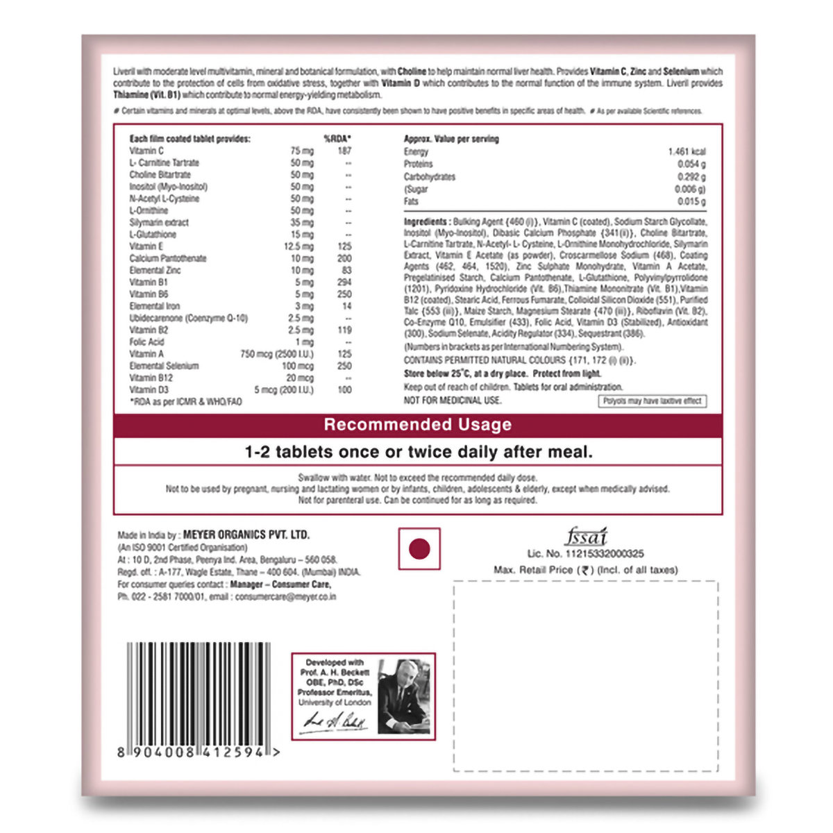 Liveril Tablet 15's, Pack of 15 Liveril Tablet 15's, Pack of 15