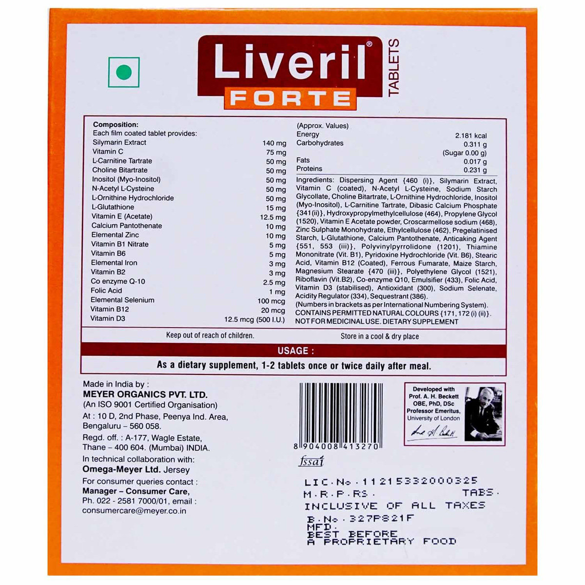 Liveril Forte Tablet 15's, Pack of 15 Liveril Forte Tablet 15's, Pack of 15