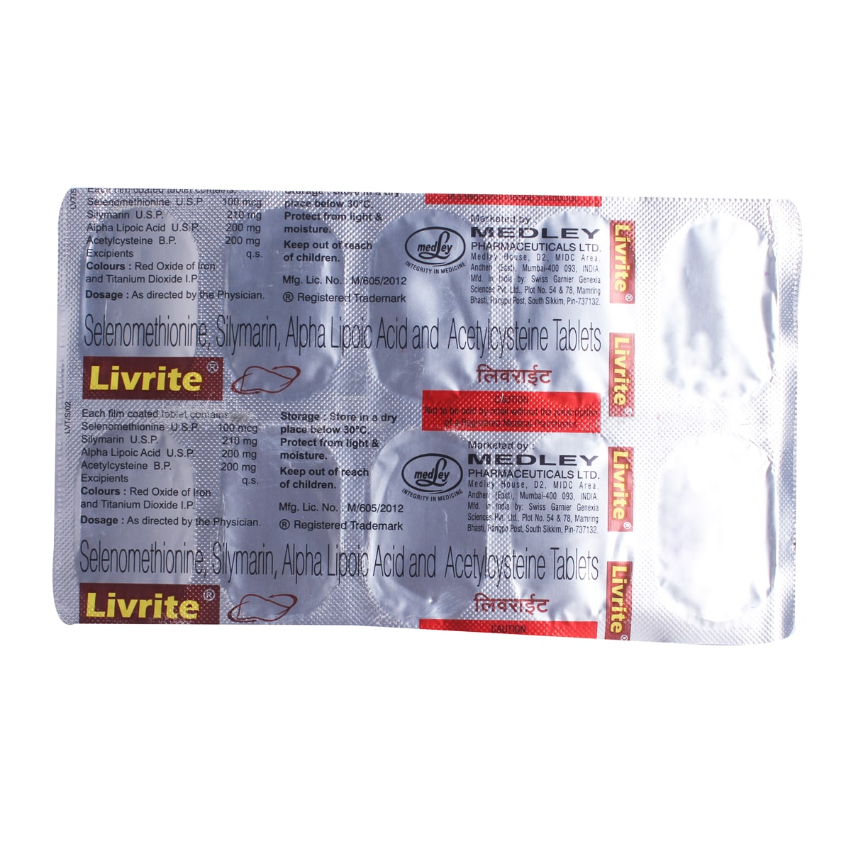 Livrite Tablet 10's, Pack of 10 TABLETS Livrite Tablet 10's, Pack of 10 TABLETS