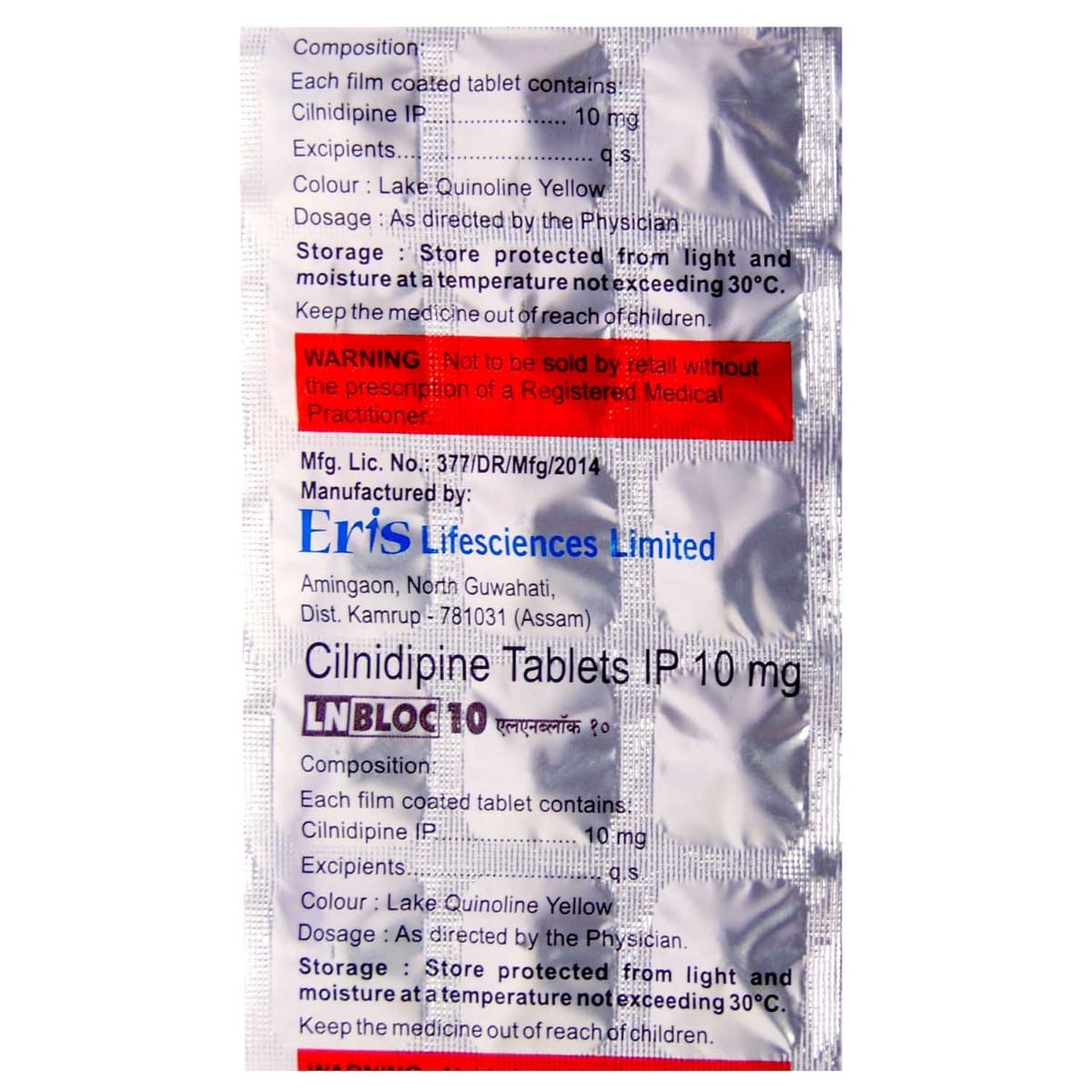 Lnbloc 10 Tablet 15's, Pack of 15 TABLETS Lnbloc 10 Tablet 15's, Pack of 15 TABLETS