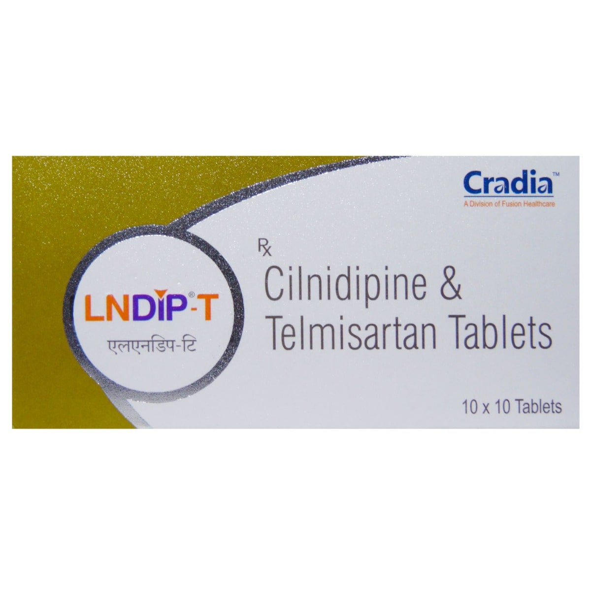 Lndip-T 10 mg /40 mg Tablet 10's, Pack of 10 TabletS Lndip-T 10 mg /40 mg Tablet 10's, Pack of 10 TabletS