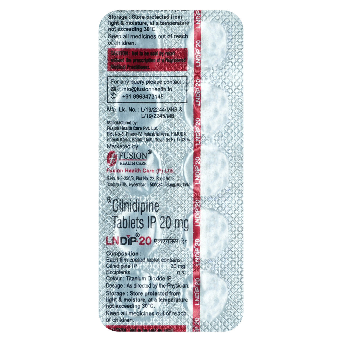Lndip-20 Tablet 10's, Pack of 10 TabletS Lndip-20 Tablet 10's, Pack of 10 TabletS