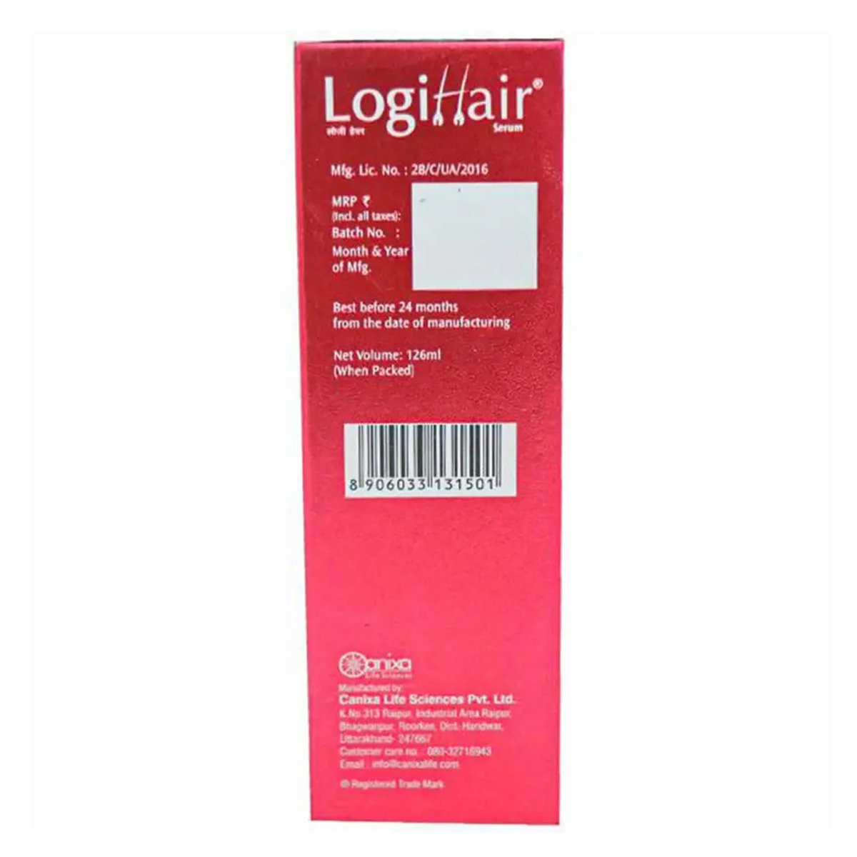 Logi Hair Serum, 126 ml, Pack of 1 Logi Hair Serum, 126 ml, Pack of 1