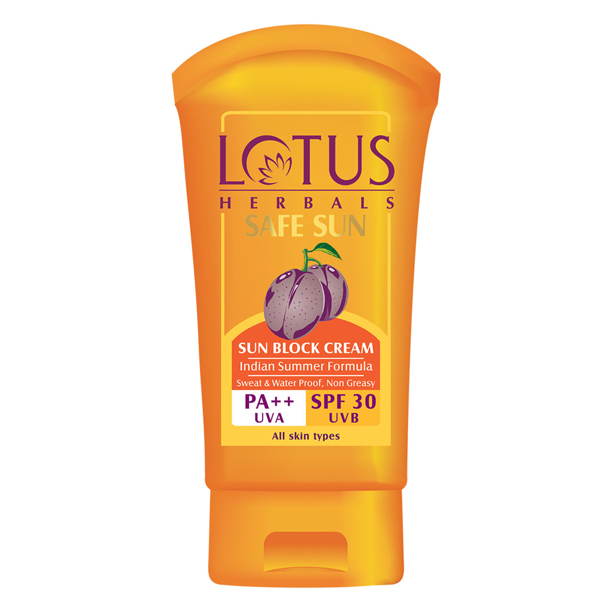 Lotus Herbals Safe Sun Sun Block Cream SPF 30, 50 gm, Pack of 1 Lotus Herbals Safe Sun Sun Block Cream SPF 30, 50 gm, Pack of 1