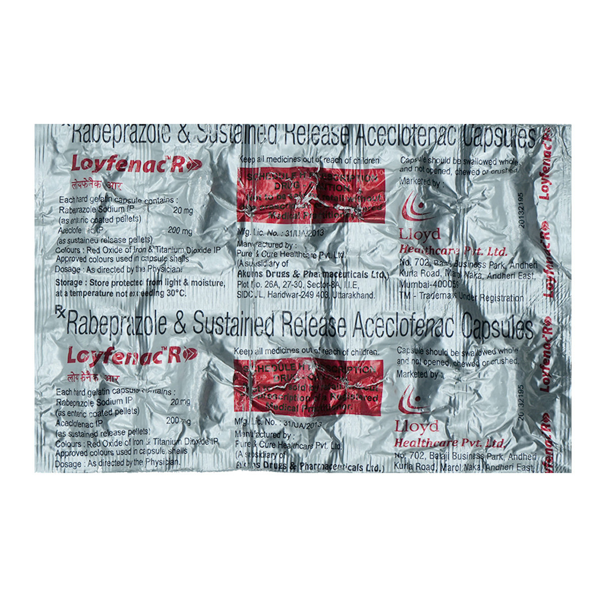 Loyfenac R Capsule 10's, Pack of 10 CapsuleS Loyfenac R Capsule 10's, Pack of 10 CapsuleS