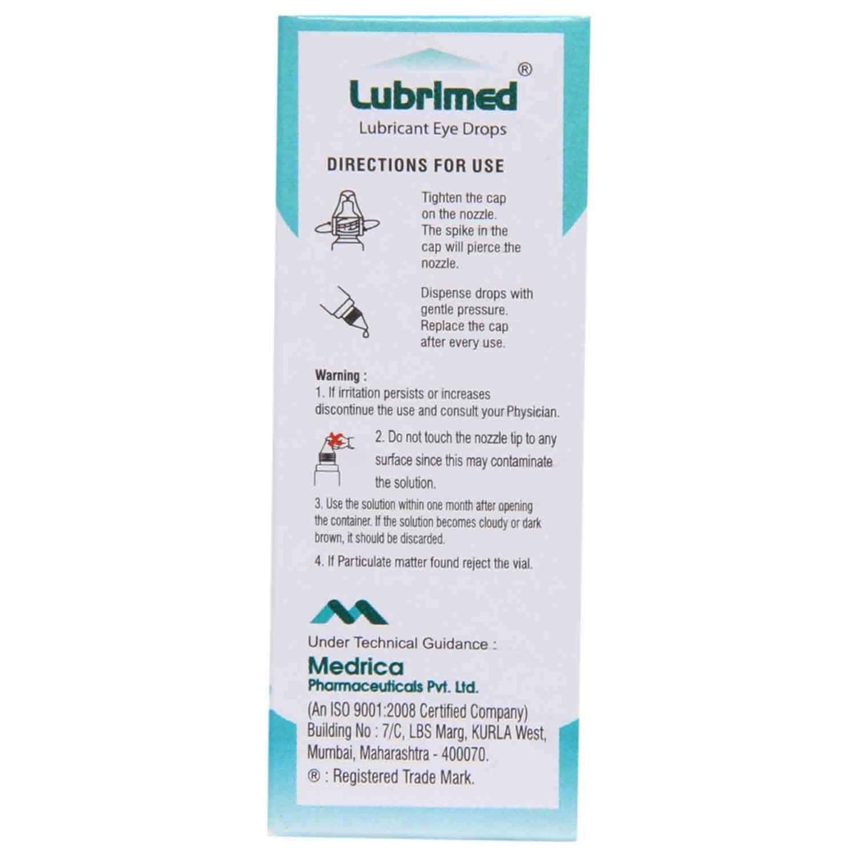Lubrimed Eye Drops 10 ml, Pack of 1 EYE DROPS Lubrimed Eye Drops 10 ml, Pack of 1 EYE DROPS