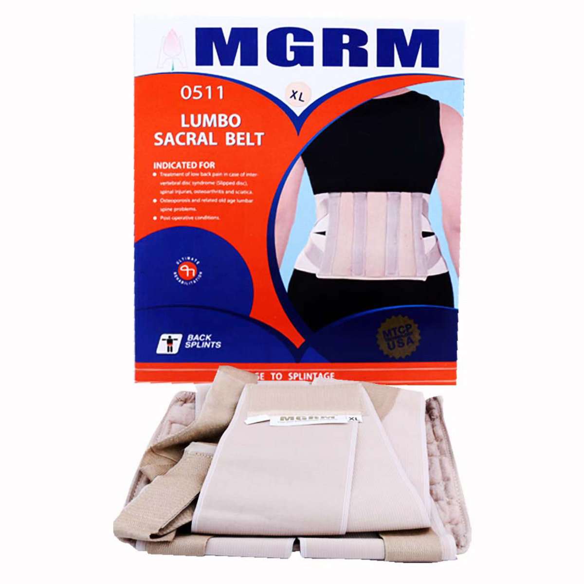 MGRM Lumbo Sucral Belt XL 0511, 1 Count, Pack of 1 MGRM Lumbo Sucral Belt XL 0511, 1 Count, Pack of 1