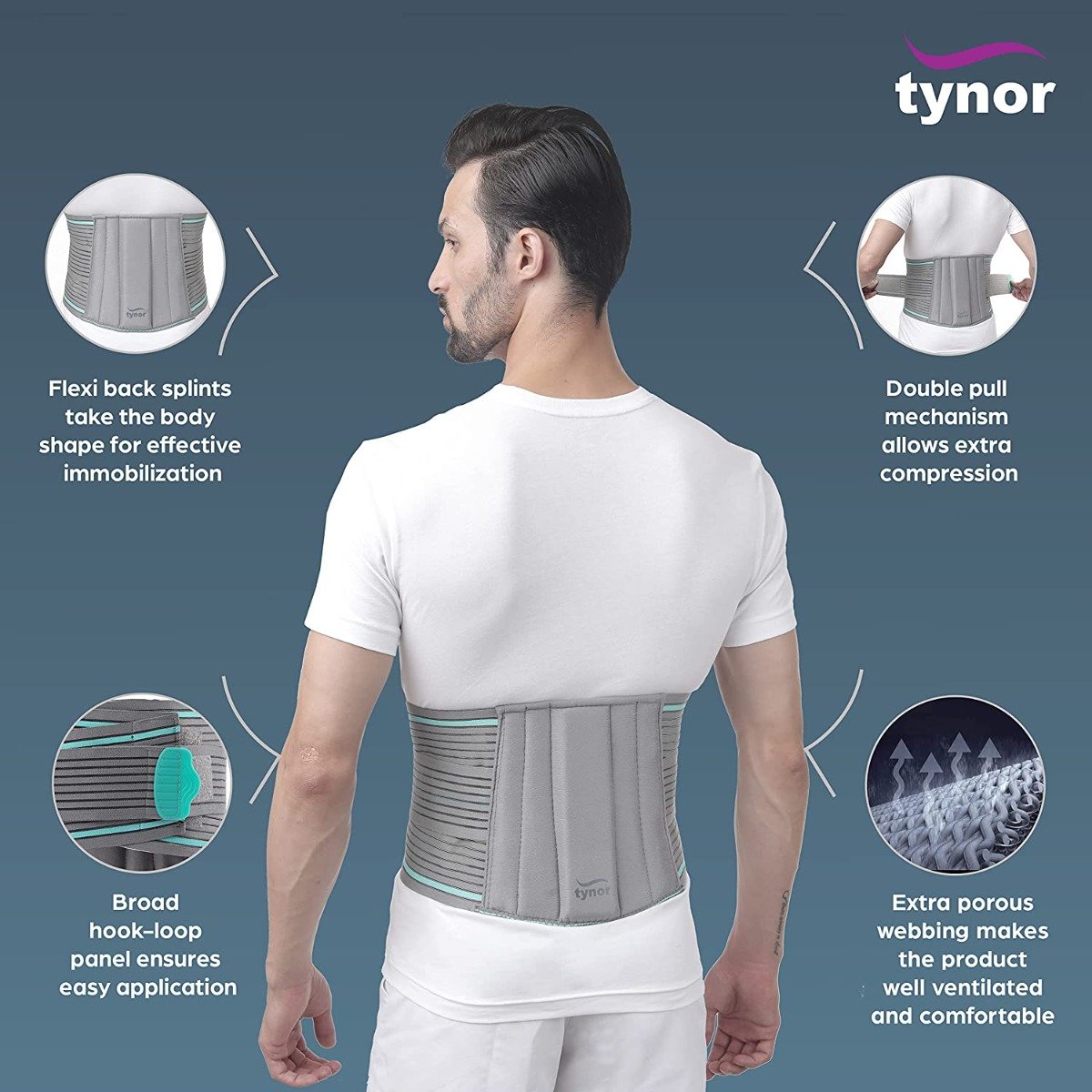 Tynor Lumbo Sacral Belt XXL, 1 Count, Pack of 1 Tynor Lumbo Sacral Belt XXL, 1 Count, Pack of 1