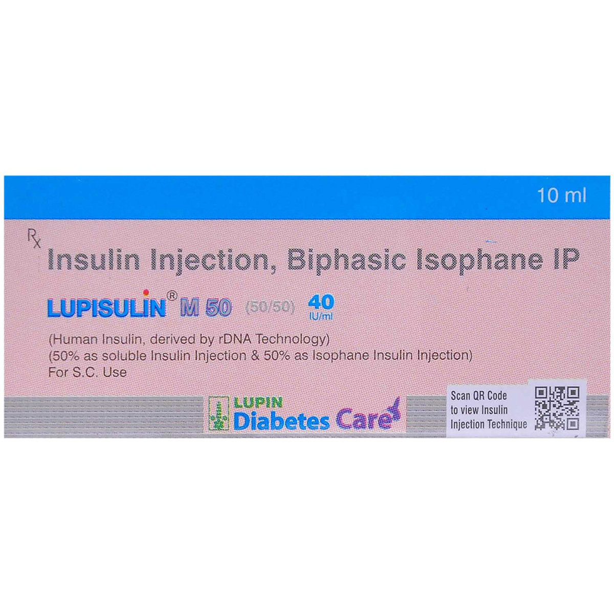 Lupisulin M 50 40IU/ml Injection 10 ml, Pack of 1 INJECTION Lupisulin M 50 40IU/ml Injection 10 ml, Pack of 1 INJECTION