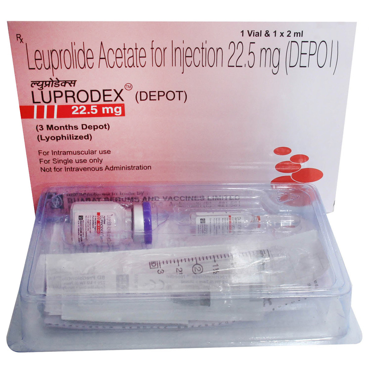 Luprodex 22.5 mg Injection 1's, Pack of 1 Injection Luprodex 22.5 mg Injection 1's, Pack of 1 Injection