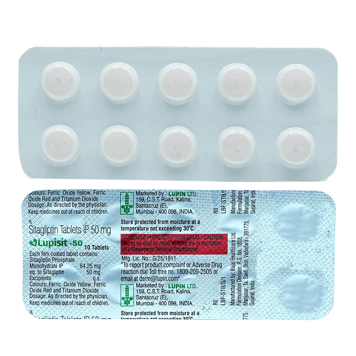 Lupisit-50 Tablet 10's, Pack of 10 TabletS Lupisit-50 Tablet 10's, Pack of 10 TabletS