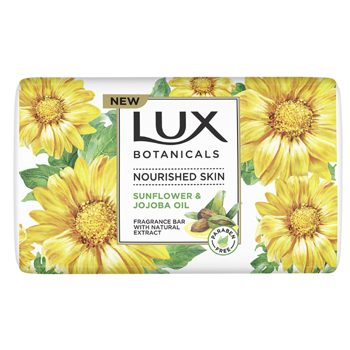 Lux Botanicals Sunflower & Jojoba Oil Soap 100 gm | With Natural Extract | For Nourished Skin | With Fragrance, Pack of 1 Lux Botanicals Sunflower & Jojoba Oil Soap 100 gm | With Natural Extract | For Nourished Skin | With Fragrance, Pack of 1
