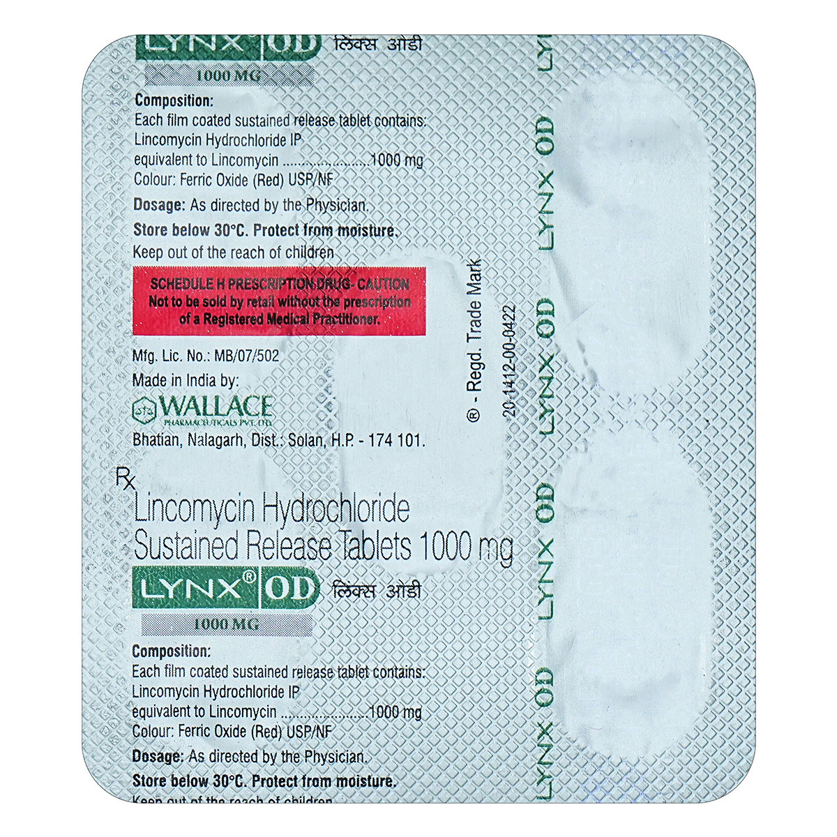 Lynx OD 1000 mg Tablet 5's, Pack of 5 TabletS Lynx OD 1000 mg Tablet 5's, Pack of 5 TabletS