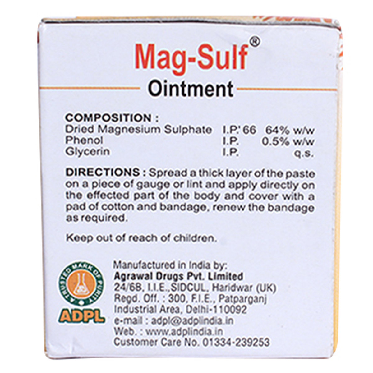 Magsulf Ointment 75 gm, Pack of 1 Magsulf Ointment 75 gm, Pack of 1