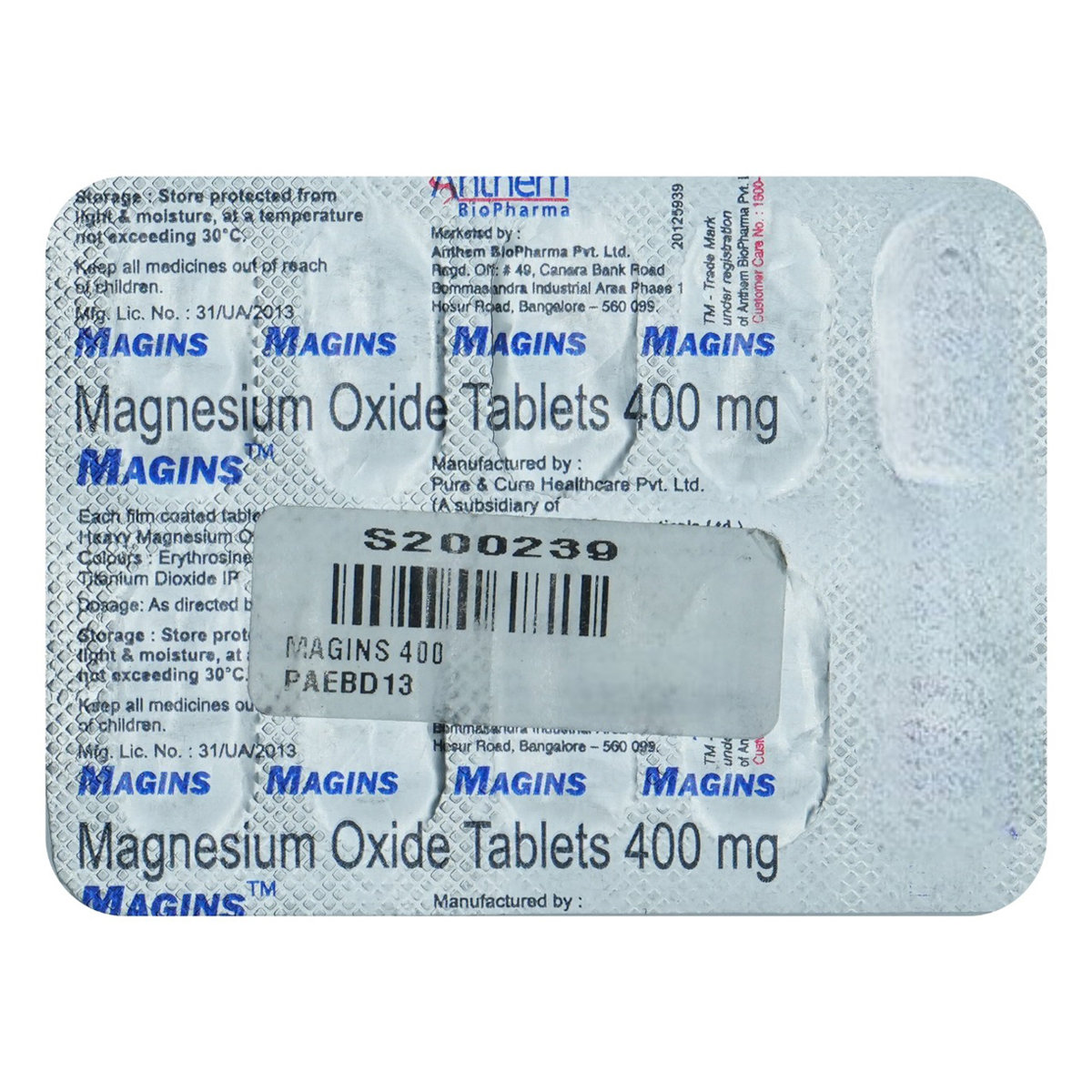 Magins Tablet 10's, Pack of 10 TabletS Magins Tablet 10's, Pack of 10 TabletS