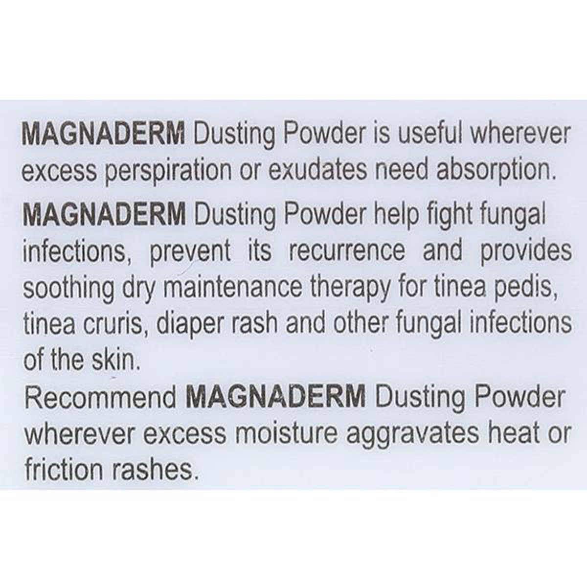 Magnaderm Dusting Powder 75 gm, Pack of 1 DUSTING POWDER Magnaderm Dusting Powder 75 gm, Pack of 1 DUSTING POWDER