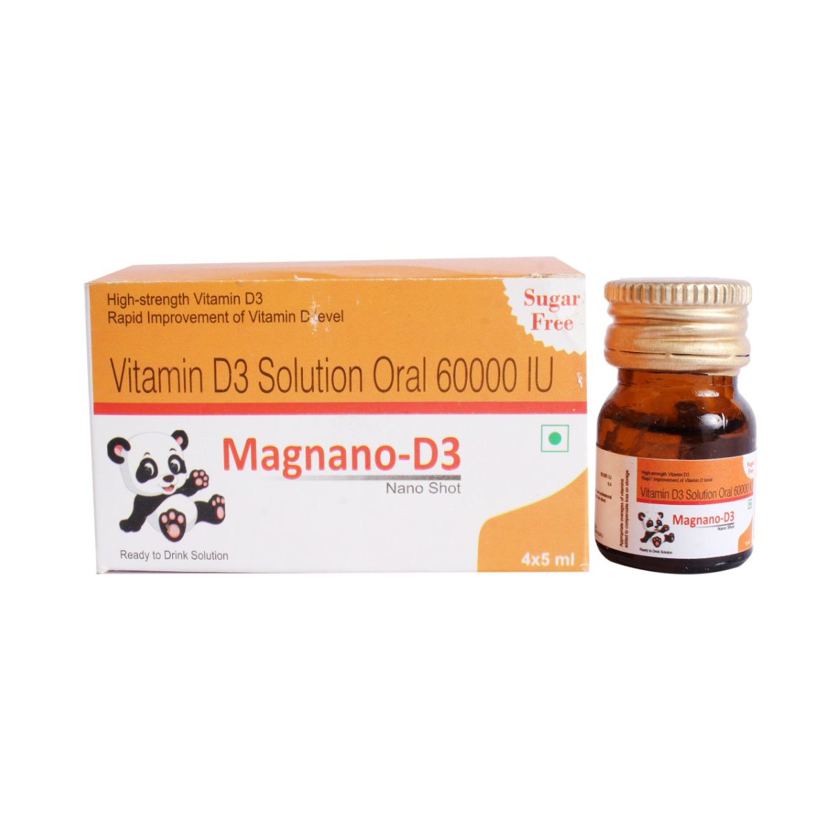 Magnano-D3 Nano Shot Sugar Free Oral Solution 4 x 5 ml, Pack of 4 Magnano-D3 Nano Shot Sugar Free Oral Solution 4 x 5 ml, Pack of 4