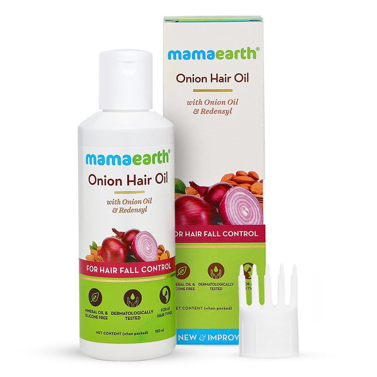 Mamaearth Onion Hair Oil with Onion Oil & Redensyl, 150 ml, Pack of 1 Mamaearth Onion Hair Oil with Onion Oil & Redensyl, 150 ml, Pack of 1
