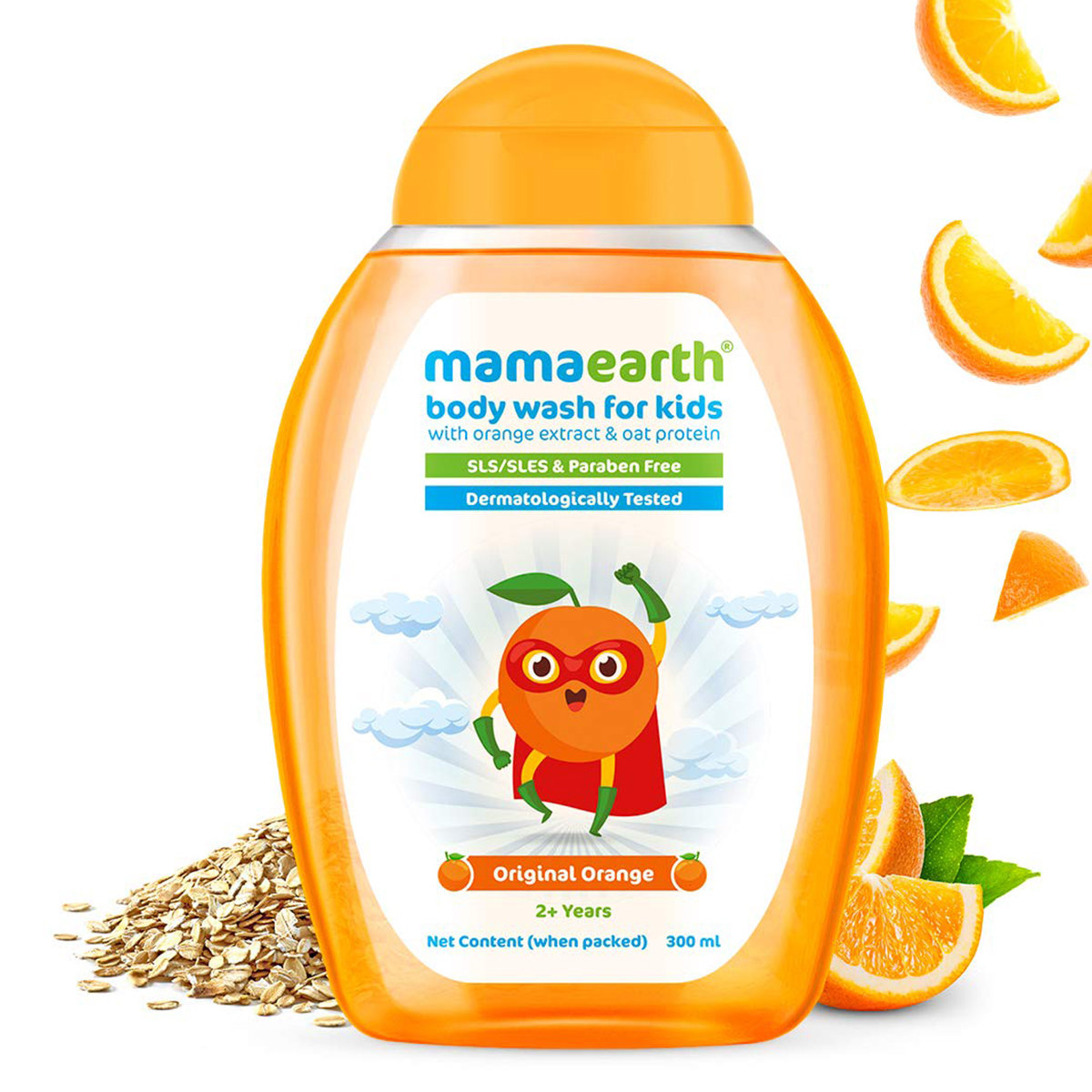 Mamaearth Original Orange Body Wash Kids, 2+ Years, 300 ml, Pack of 1 Mamaearth Original Orange Body Wash Kids, 2+ Years, 300 ml, Pack of 1