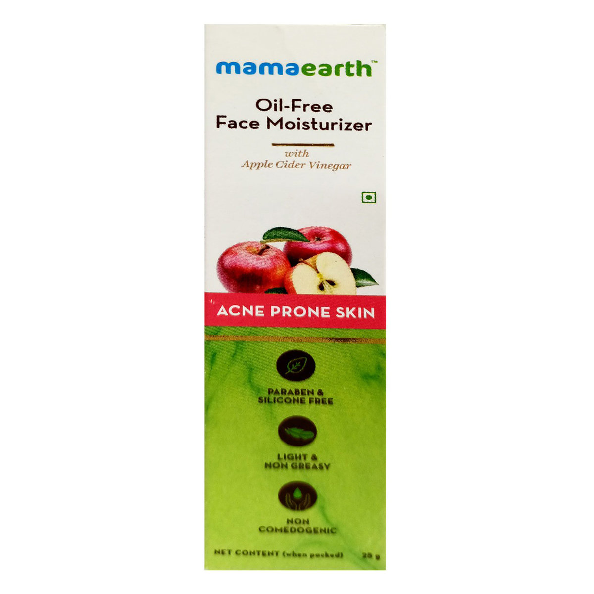 Mamaearth Oil-Free Face Moisturizer 25 gm | With Apple Cider Vinegar | Prevents Acne & Pimples | Hydrates Skin | Light & Non Greassy | For Acne Prone Skin, Pack of 1 Mamaearth Oil-Free Face Moisturizer 25 gm | With Apple Cider Vinegar | Prevents Acne & Pimples | Hydrates Skin | Light & Non Greassy | For Acne Prone Skin, Pack of 1