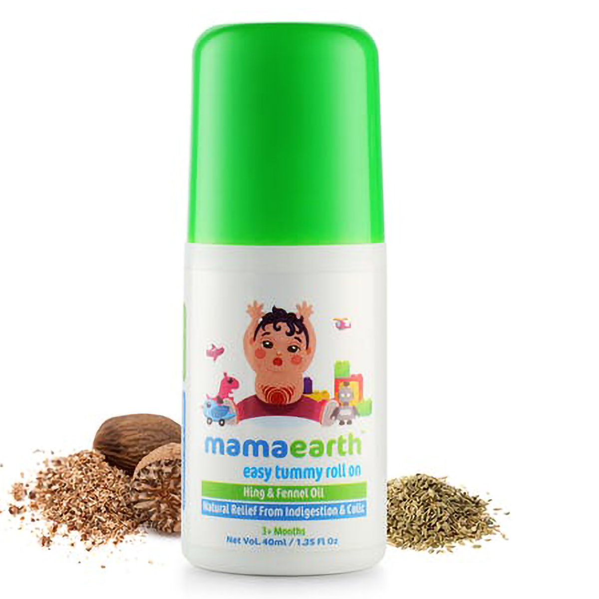 Mamaearth Easy Tummy Roll On Oil for 3+ Months, 40 ml, Pack of 1 Mamaearth Easy Tummy Roll On Oil for 3+ Months, 40 ml, Pack of 1