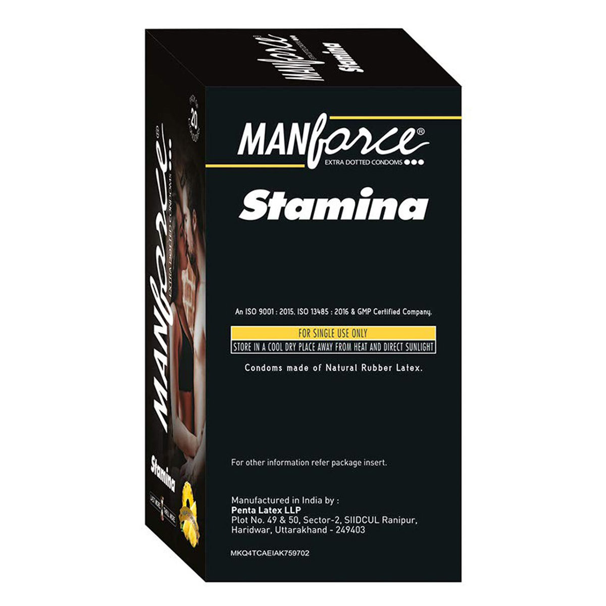 Manforce Pineapple Flavour Condoms, 20 Count, Pack of 1 Manforce Pineapple Flavour Condoms, 20 Count, Pack of 1