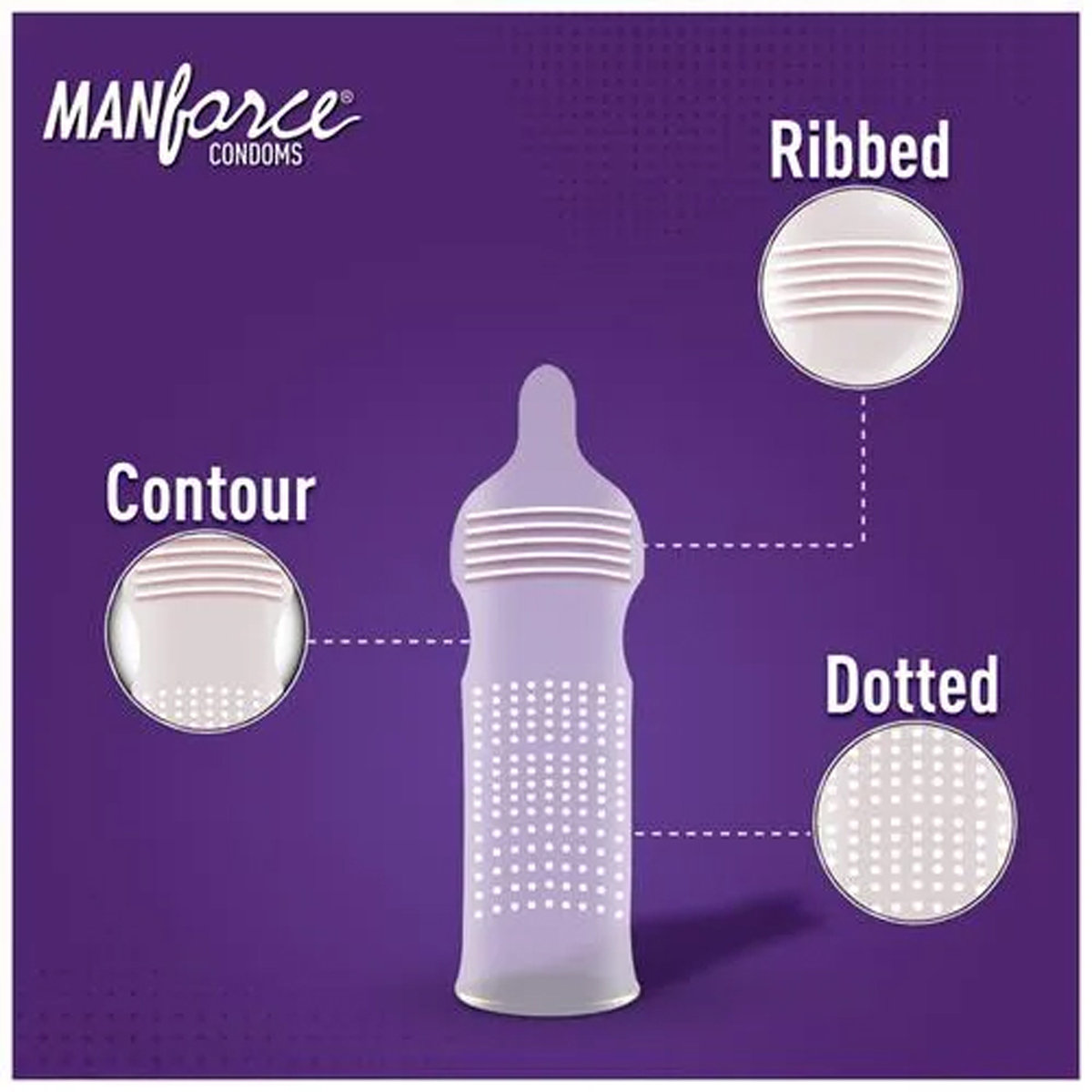 Manforce 3 in One Black Grapes Flavour Condoms, 10 Count, Pack of 1 Manforce 3 in One Black Grapes Flavour Condoms, 10 Count, Pack of 1