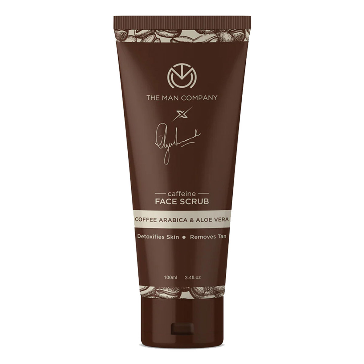 The Man Company Caffeine Face Scrub 100 ml | Caffeine Arabica & Aloe Vera | Removes Tan | Helps In Skin Detoxification | Removes Impurities | For All Skin Type, Pack of 1 The Man Company Caffeine Face Scrub 100 ml | Caffeine Arabica & Aloe Vera | Removes Tan | Helps In Skin Detoxification | Removes Impurities | For All Skin Type, Pack of 1