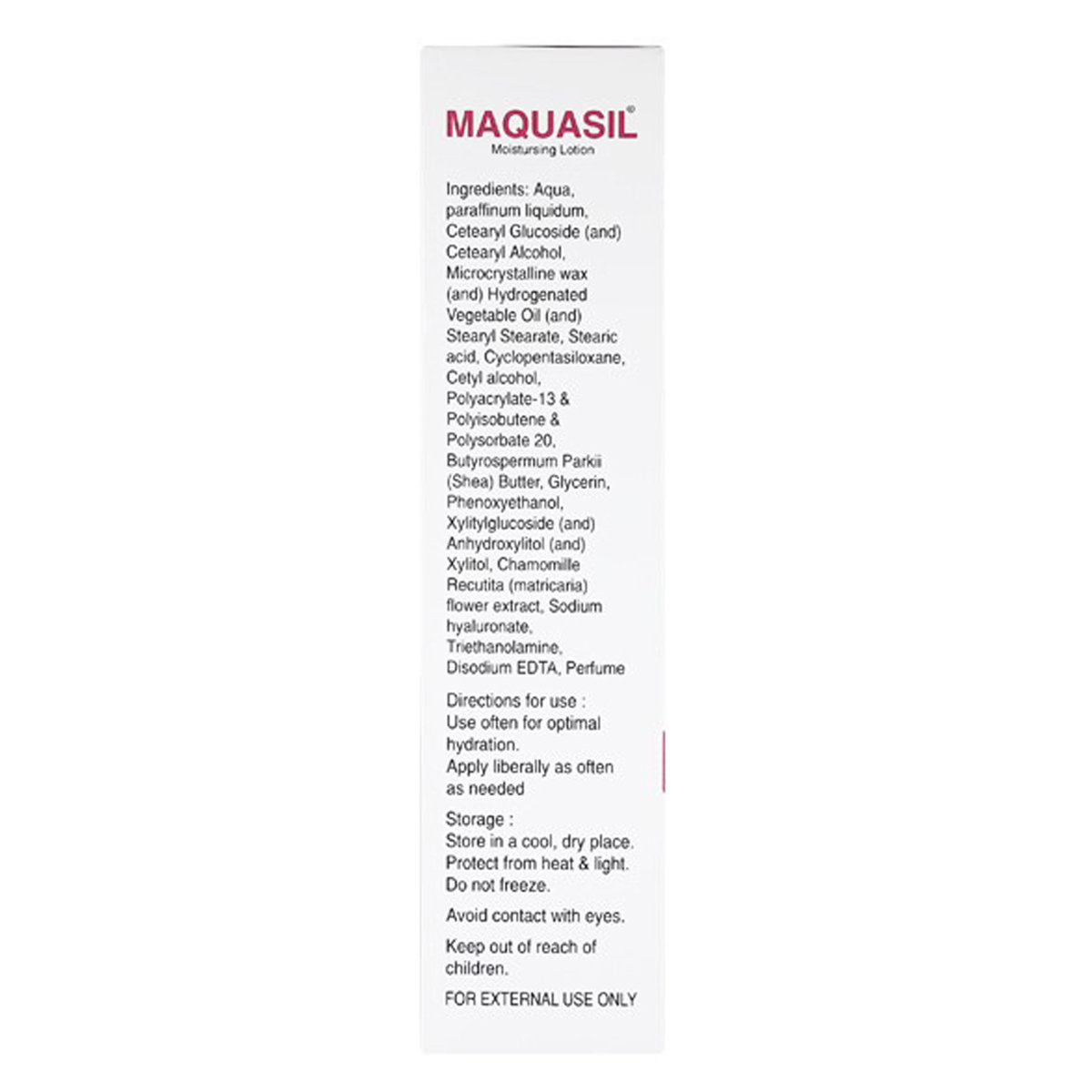 Maquasil Moisturising Lotion 100 ml, Pack of 1 Maquasil Moisturising Lotion 100 ml, Pack of 1
