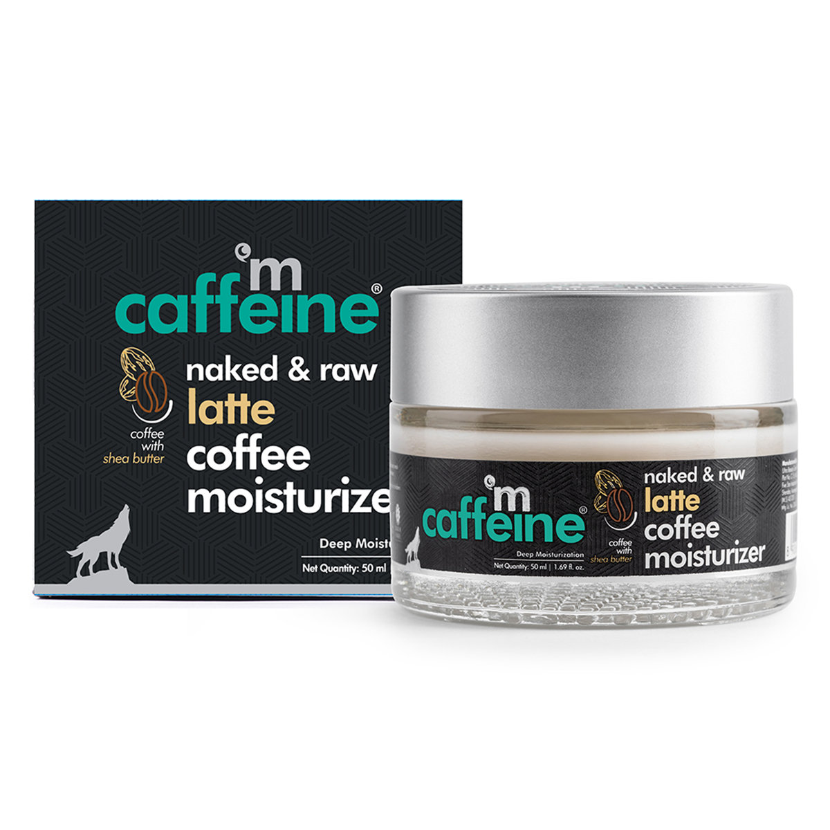 Mcaffeine Naked & Raw Latte Coffee Moisturizer 50 ml | Coffee with Shea Butter, Ceramide & Almond Milk | Deeply Moisturises Skin Upto 48 Hrs | Hydrates & Nourishes Dry Skin | Non Sticky Formula | For All Skin Type, Pack of 1 Mcaffeine Naked & Raw Latte Coffee Moisturizer 50 ml | Coffee with Shea Butter, Ceramide & Almond Milk | Deeply Moisturises Skin Upto 48 Hrs | Hydrates & Nourishes Dry Skin | Non Sticky Formula | For All Skin Type, Pack of 1