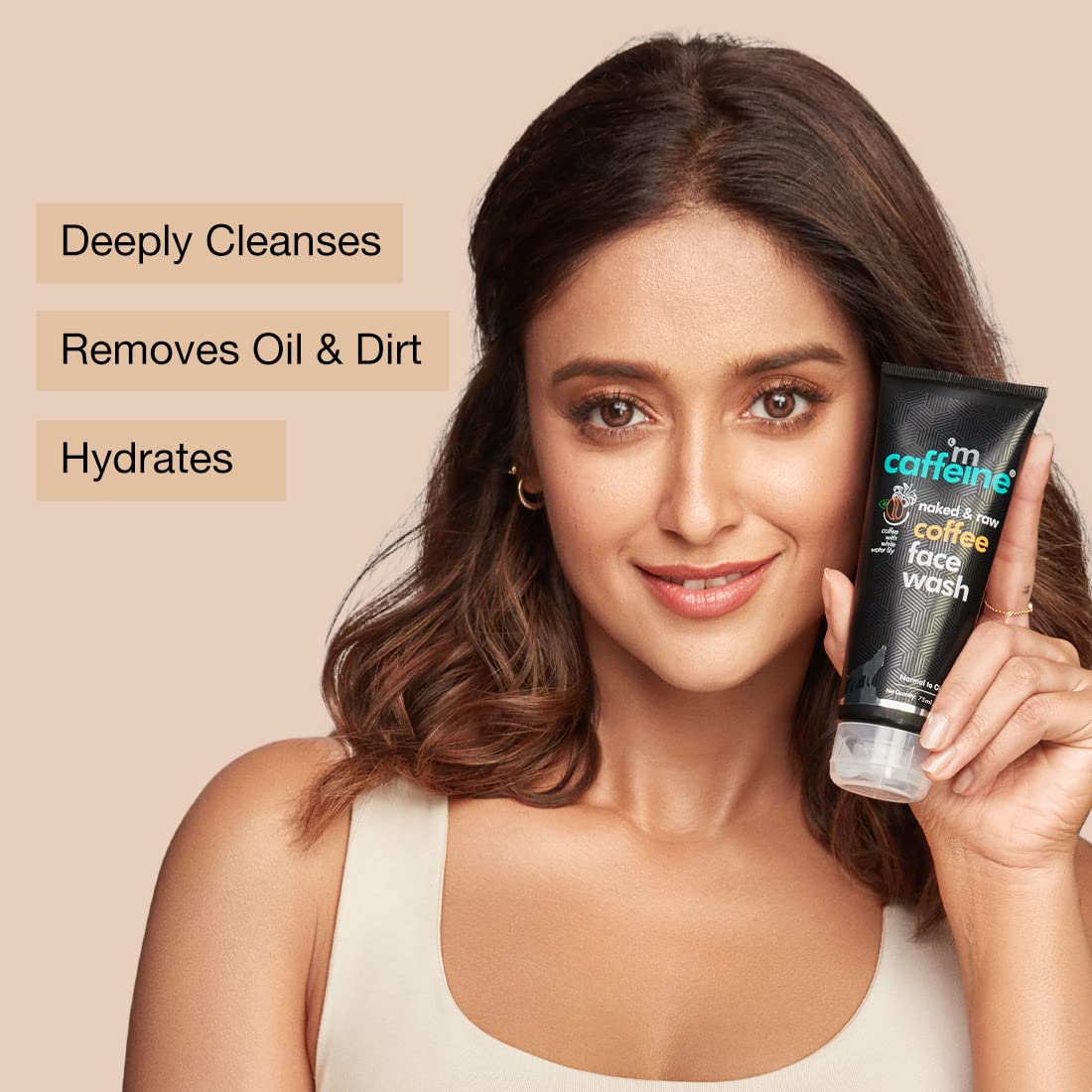 Mcaffeine Naked & Raw Coffee Face Wash 75 ml | Coffee With White Water Lilly | Removes Oil, Tan & Dirt | Deeply Cleanses Skin | Hydrates Skin | Suitable For Both Men & Women |For Normal To Oily Skin, Pack of 1 Mcaffeine Naked & Raw Coffee Face Wash 75 ml | Coffee With White Water Lilly | Removes Oil, Tan & Dirt | Deeply Cleanses Skin | Hydrates Skin | Suitable For Both Men & Women |For Normal To Oily Skin, Pack of 1