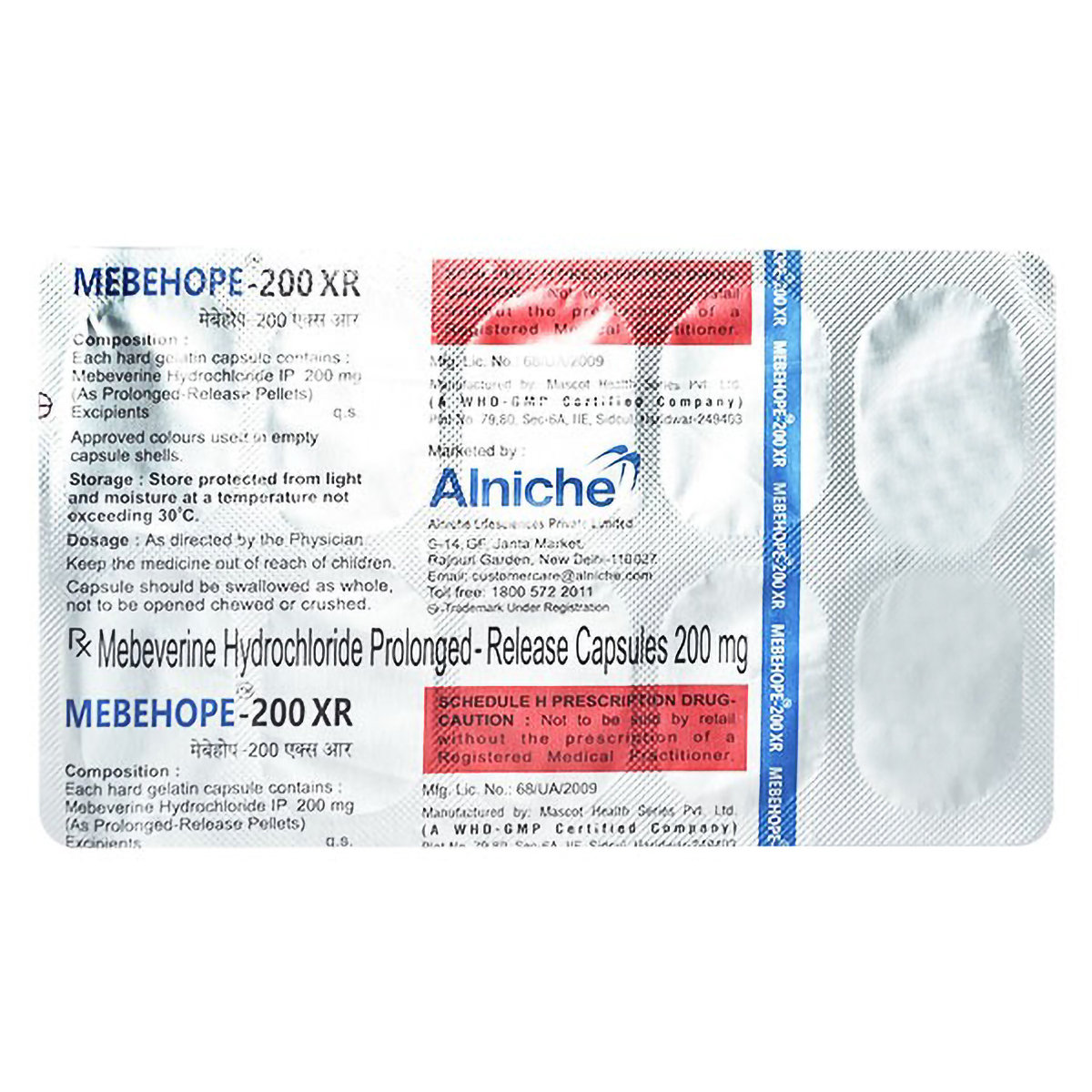 Mebehope-200 XR Capsule 10's, Pack of 10 CapsuleS Mebehope-200 XR Capsule 10's, Pack of 10 CapsuleS