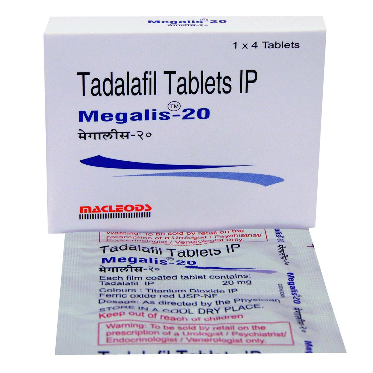 Megalis-20 Tablet 4's, Pack of 4 TABLETS Megalis-20 Tablet 4's, Pack of 4 TABLETS