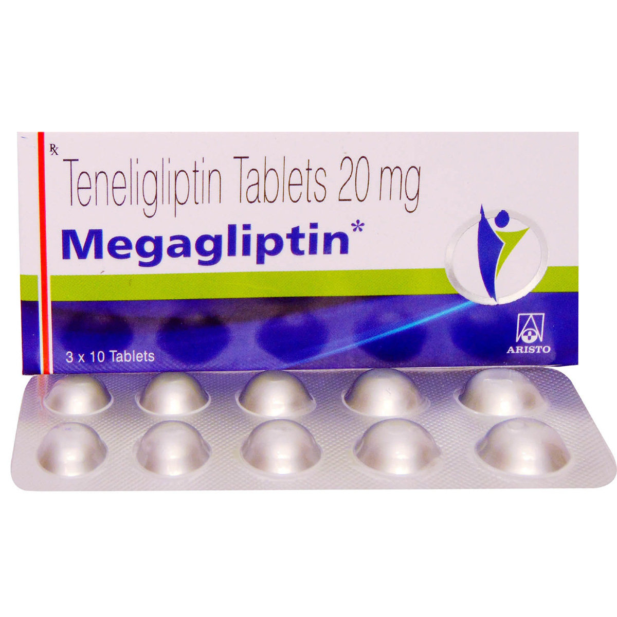 Megagliptin 20 Tablet 10's, Pack of 10 TABLETS Megagliptin 20 Tablet 10's, Pack of 10 TABLETS