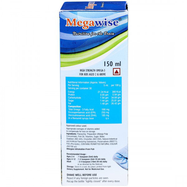 Megawise Syrup 150 ml, Pack of 1 Megawise Syrup 150 ml, Pack of 1