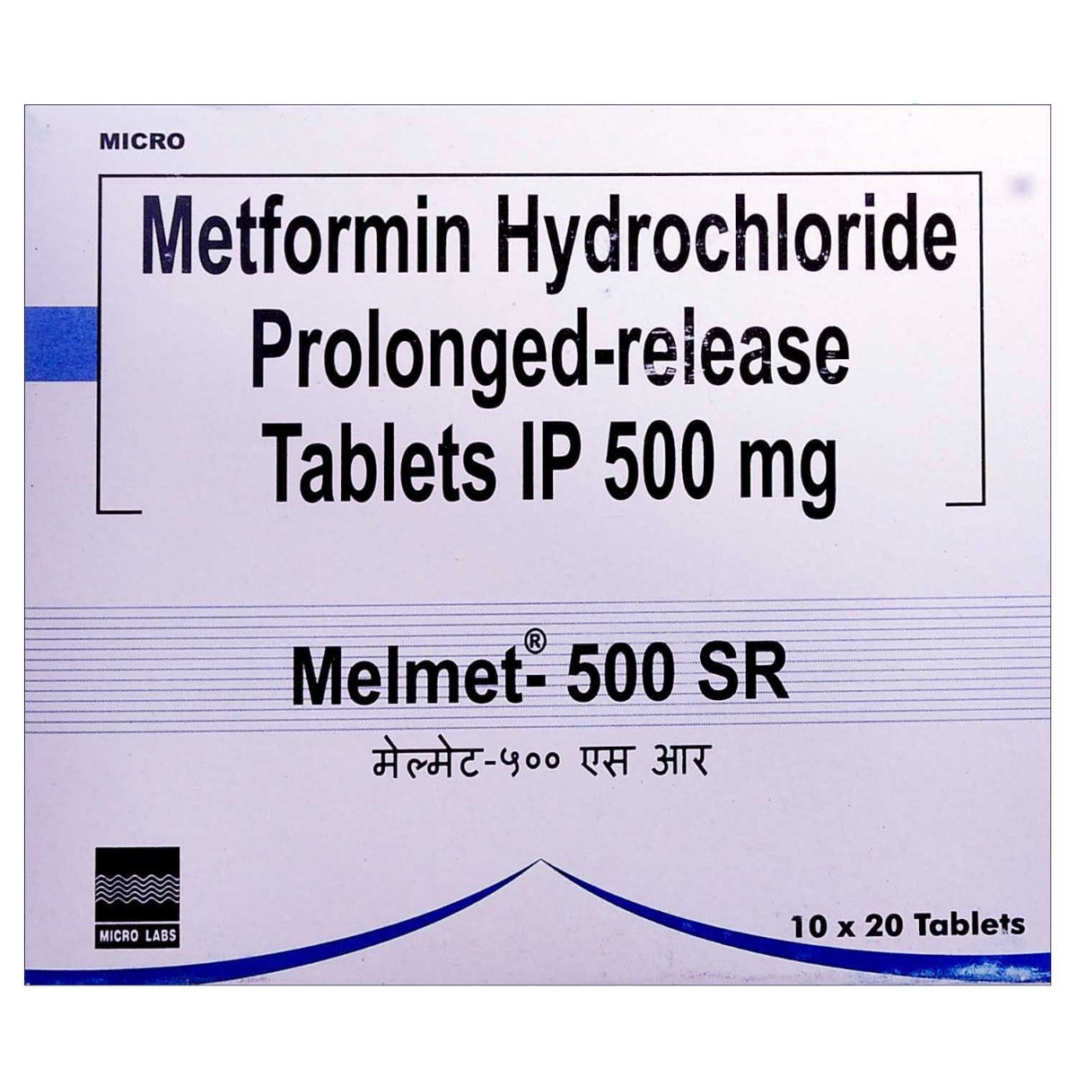 Melmet-500 SR Tablet 20's, Pack of 20 TABLETS Melmet-500 SR Tablet 20's, Pack of 20 TABLETS