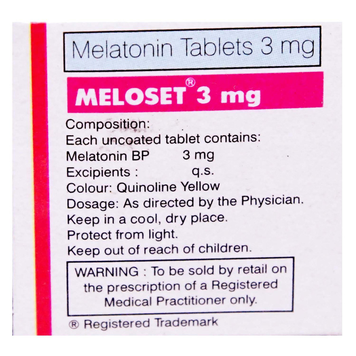 Meloset Tablet 10's, Pack of 10 TABLETS Meloset Tablet 10's, Pack of 10 TABLETS