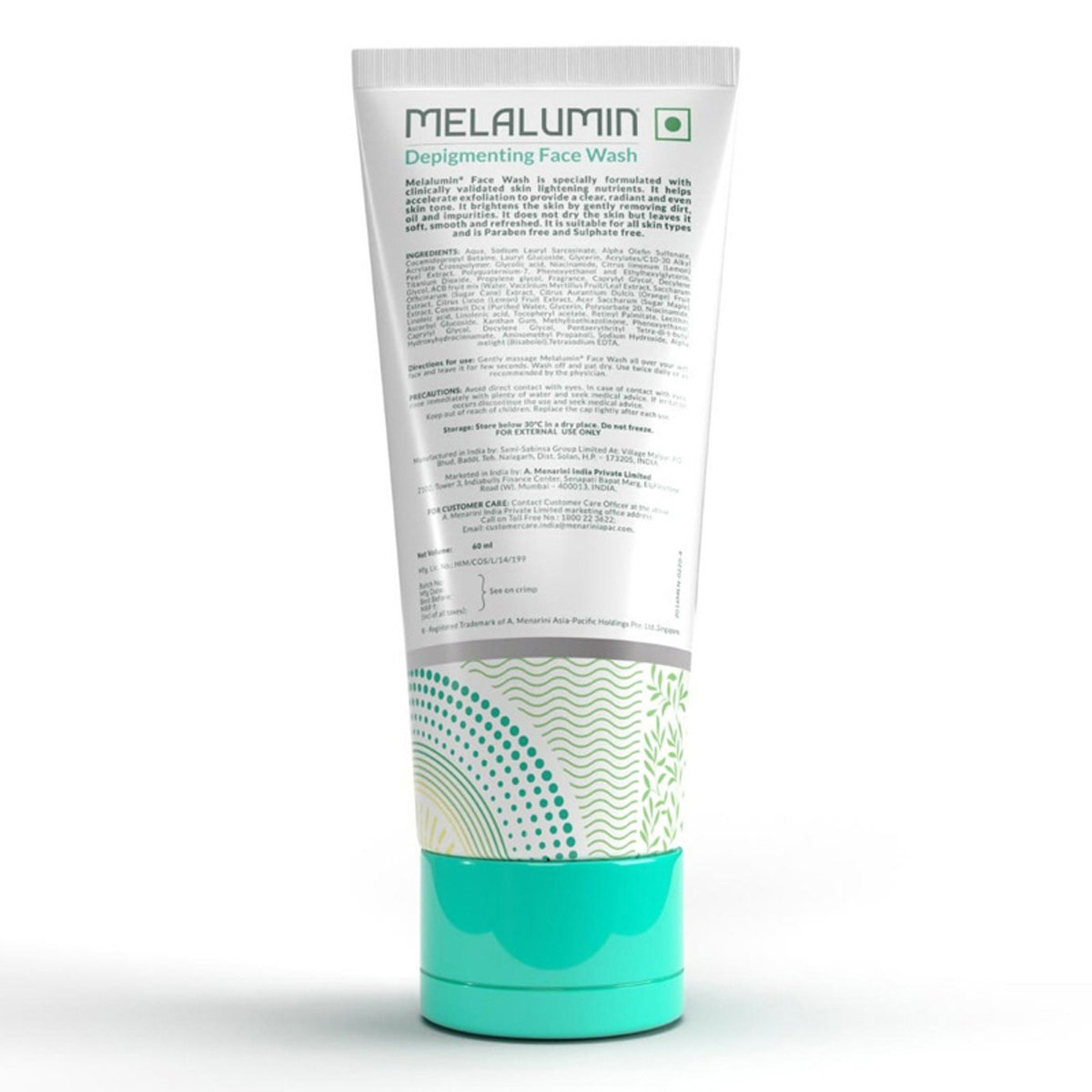 Melalumin Depigmenting Face Wash 60 ml, Pack of 1 Melalumin Depigmenting Face Wash 60 ml, Pack of 1